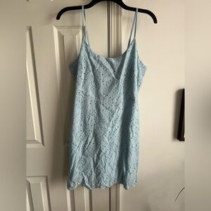 Light Blue Eyelet Dress Lulus L